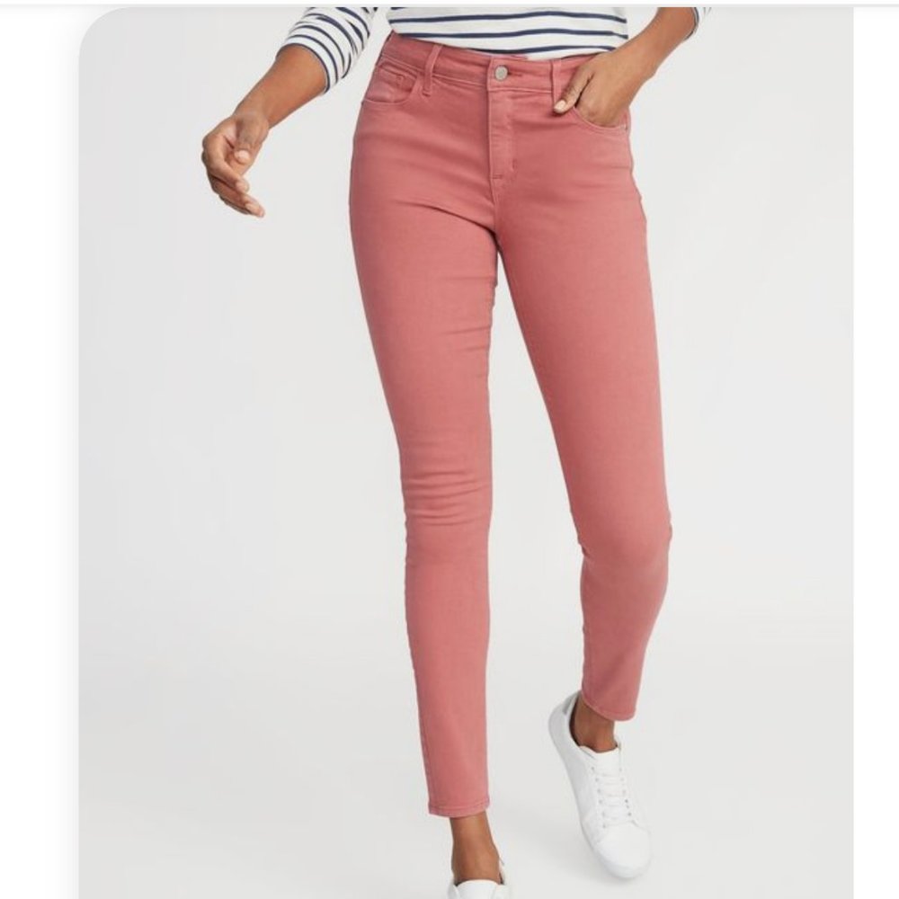 Old Navy Super Skinny Mid-Rise Pop Color Jeans